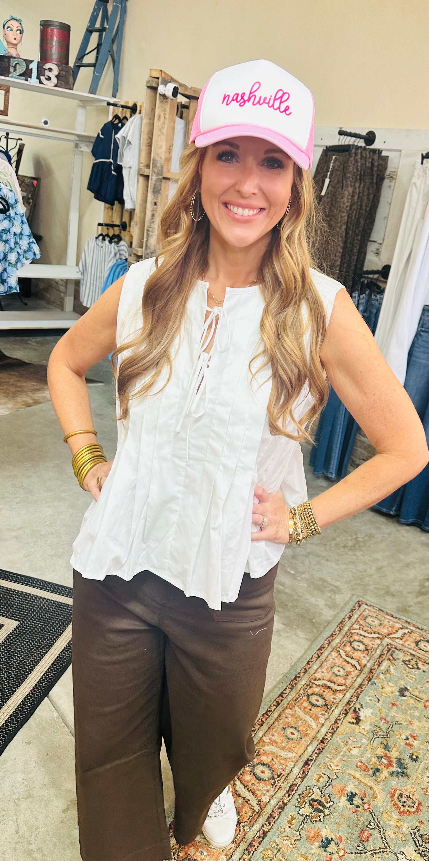 Sunday Poplin Top