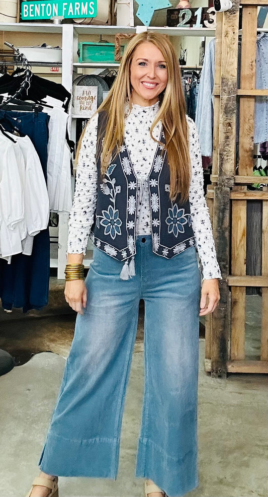 Dusty Blue Days Pants