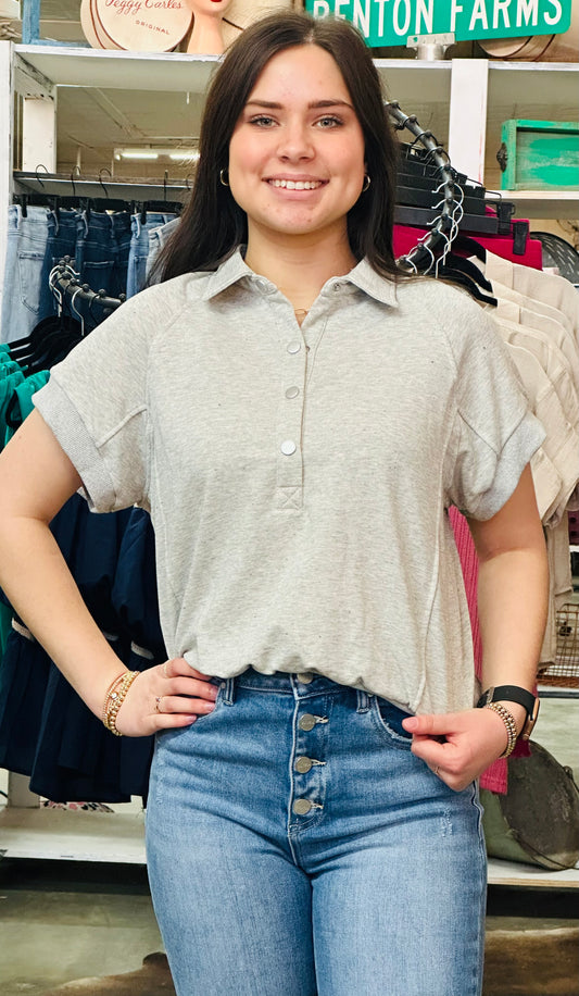 Groovy Grey Top