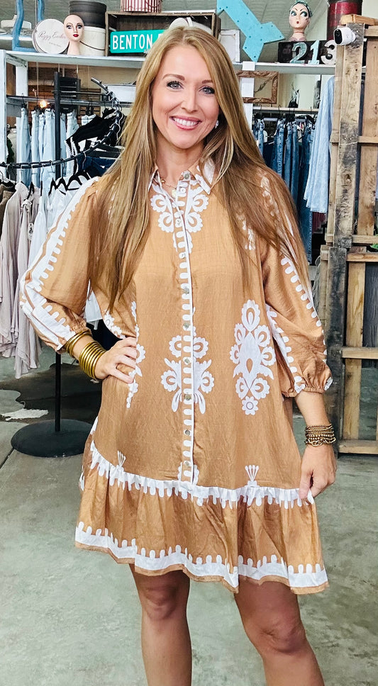 Sweet Southern Mocha Dress