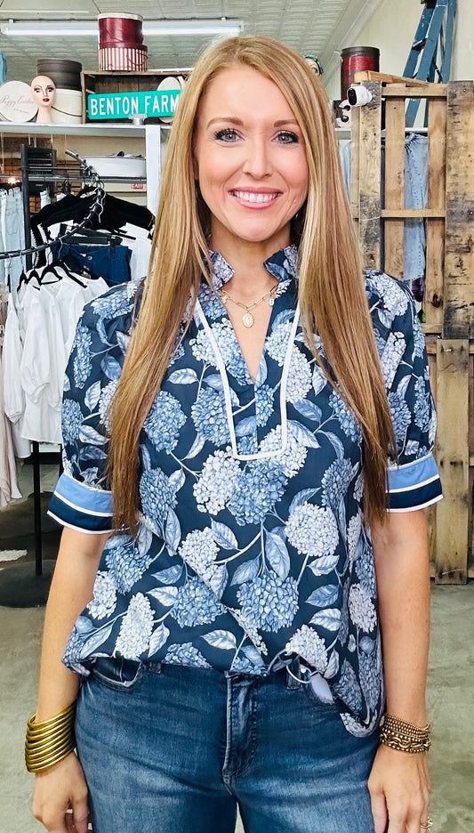 Hydrangea Haze Top