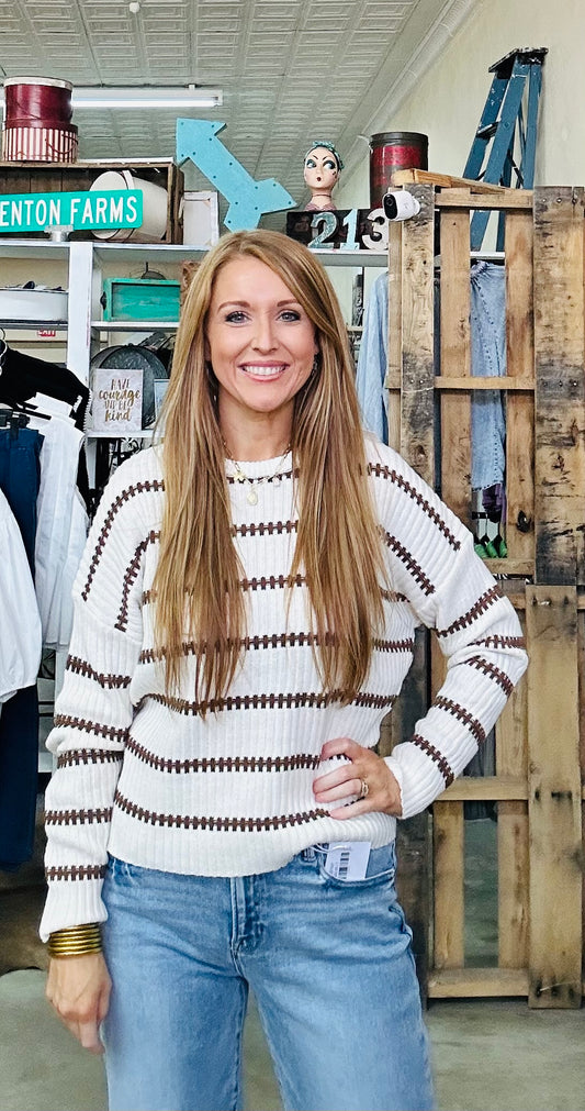 Cream Every Day Sweater Top
