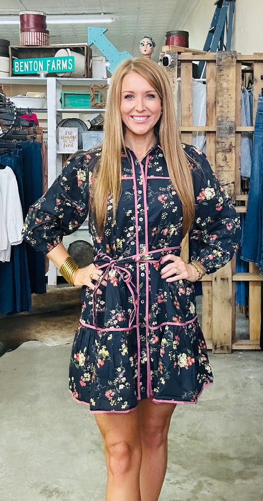 Midnight Wildflower Dress